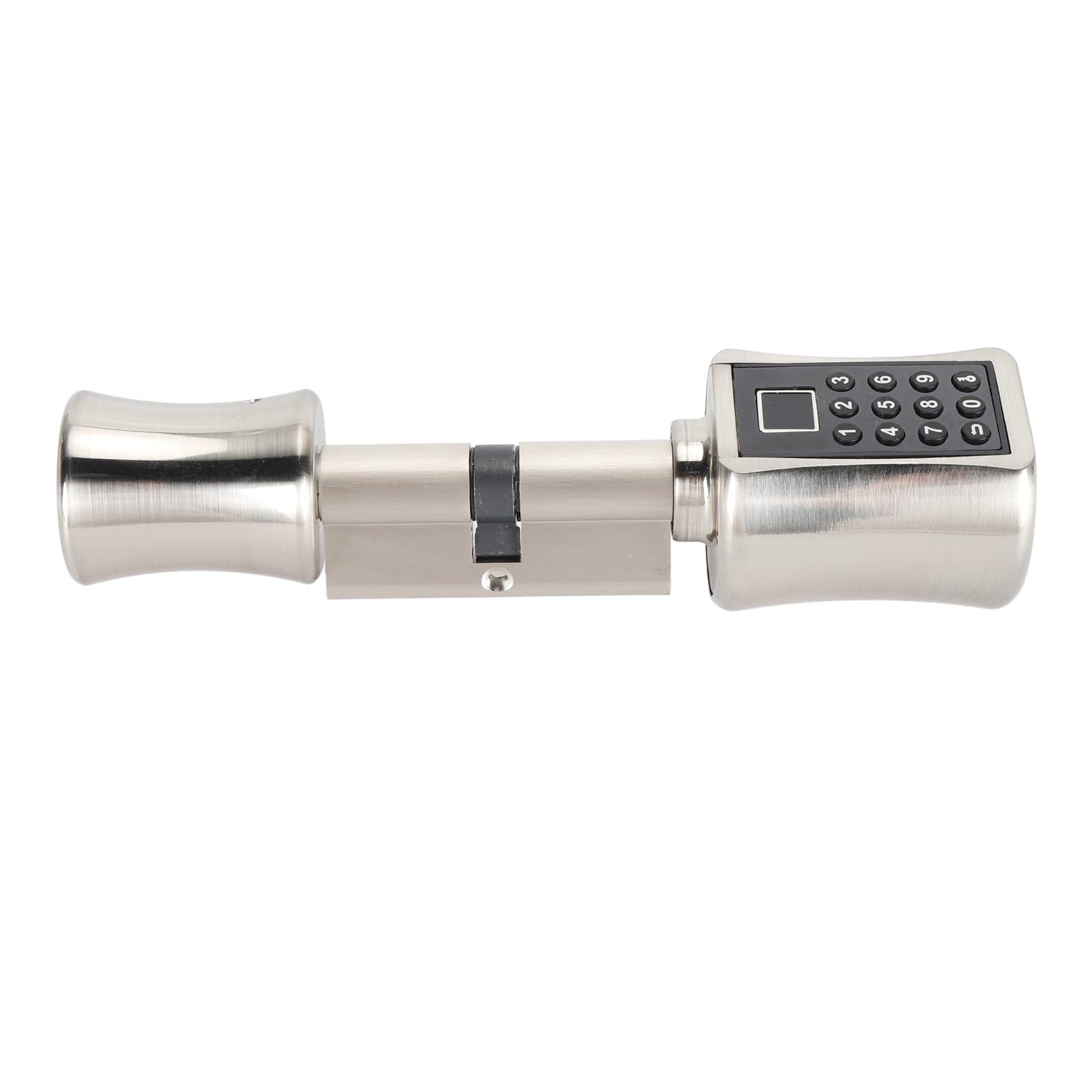 Hidyliu Smart Cylinder Lock - Scanner per impronte digitali, sblocco rapido per porte di sicurezza in ferro e legno, lega di alluminio, 3 x 1,5 V AAA (80 mm/3,15 pollici)