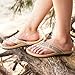 MEGNYA Soft Diabetic Support Flip Flops for Women, Casual Orthotic Sandals for Flat Feet High Arch, Athletic Water Style Sandals for Outdoor Activities Light Brown Size 9