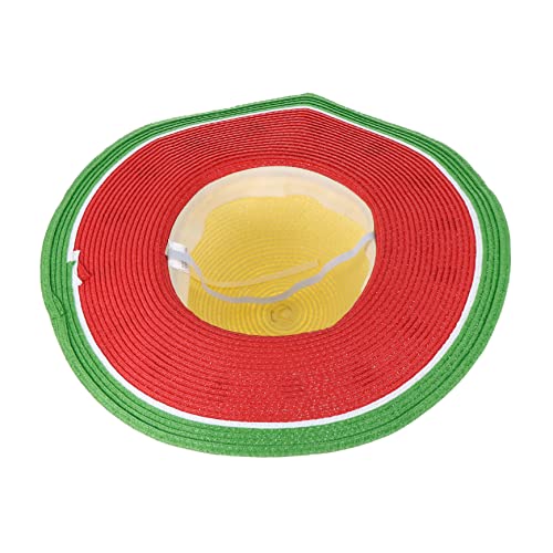 Sombrero de paja para niños y niñas YSJNHX con diseño de frutas para verano