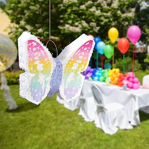 Pinata Papillon multicolore à suspendre et à remplir de bonbons