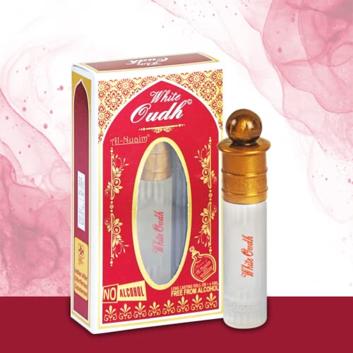 Al Nuaim White Oudh Attar Roll On Alcohol Free 6ml