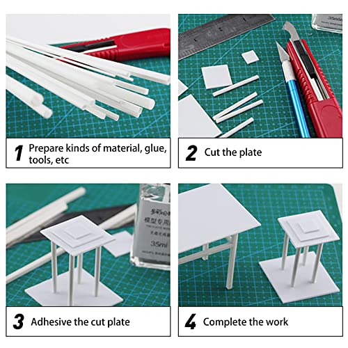 olycraft 25pcs 5 sizes abs plastic round tubes 98 inch length white abs plastic round tube hollow round tube round hollow bar for diy sand table architectural model making