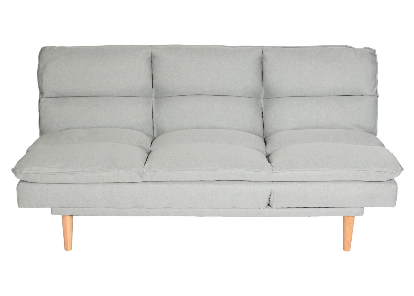 Mendler Schlafsofa HWC-M79 180x110cm Stoff/Textil - Mint-grau