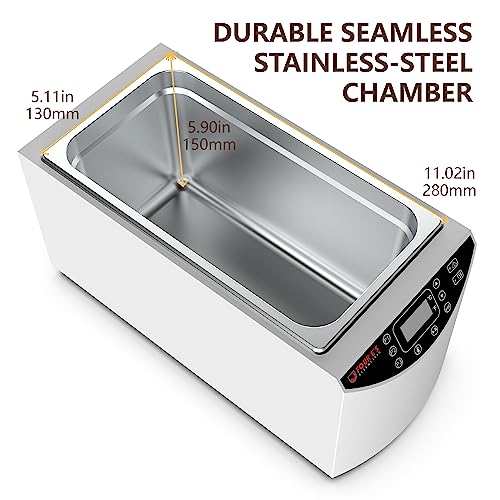 4E's Usa Lab Water Bath - Digital 5 Liter Laboratory Electric Water Bath With Precise Temperature Control, Double Safety Features, And Easy To Read Led Display, Model Wb201 #TOP4