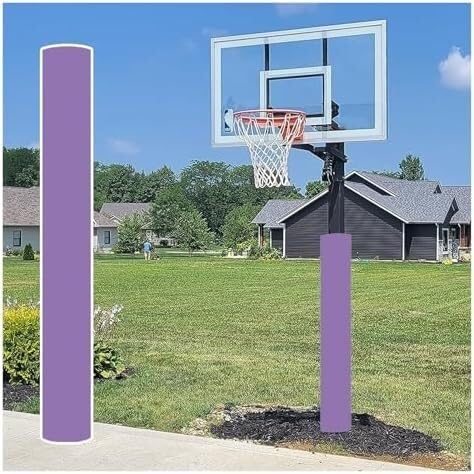 VUIKLCty All-weather Basketball Hoop Covers Provide Impact Protection For Outdoor Basketball Hoops(Purple-h 180cm,Dia 140mm)