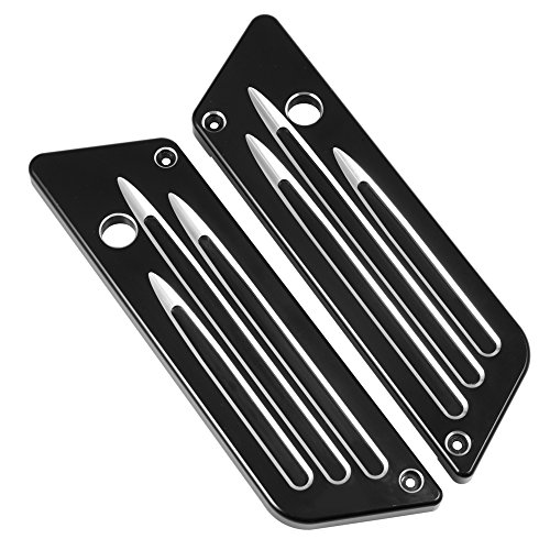 Amazicha Saddlebag Saddle bag Latch Covers Black for Harley Davidson Touring Street Glide