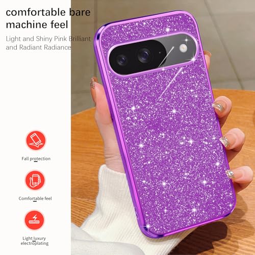 Coque violette pour Google Pixel 9 et 9 Pro avec anneau et miroir - 7
