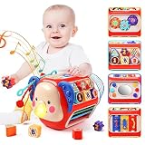 CUTE STONE Baby Activity Cube Toy, Sensory & Montessori Toys for Toddlers, Learning Cube Toys with M