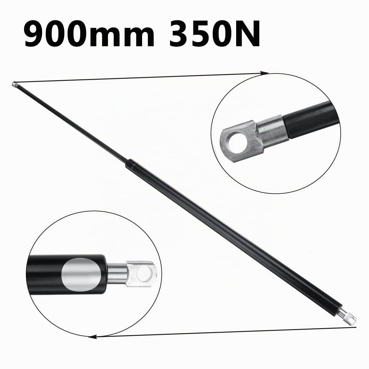 Resorte De Gas Amortiguador Maletero 2 Uds 900mm 350N-750N Para RV Cama Ventana Autobús Caravanas Capó Arranque Barras Puntal Gas Resorte Gas Capó Soporte Varilla Elevación Choque (Tamaño : 750N)