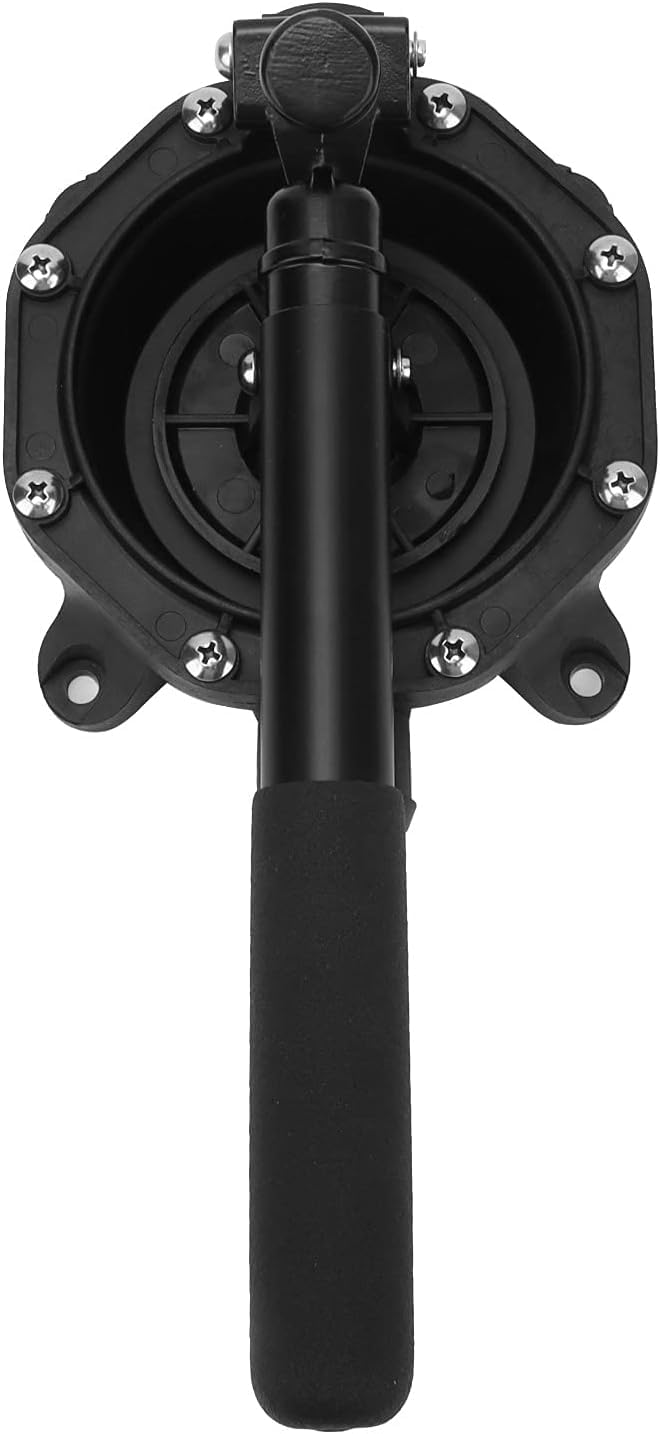 Handmembran-Bilgenpumpe, manuell, selbstansaugend, 720 GPH, 2-Positionen-Aluminiumgriff, für 33-mm-Schlauch, Marine-Backup-Pumpe, robuste Konstruktion