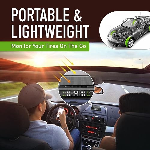 Foto de Airmoto Sistema de monitoreo de presión de neumáticos TPMS - Sistema de monitoreo de presión de neumáticos de RV con energía solar con 4 sensores para automóvil, motocicleta, remolque, bicicleta y más (imagen 8)