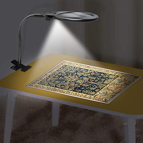 image for Kulannder 5D Diamond Painting Tools, LED Light with Magnifiers for Dia