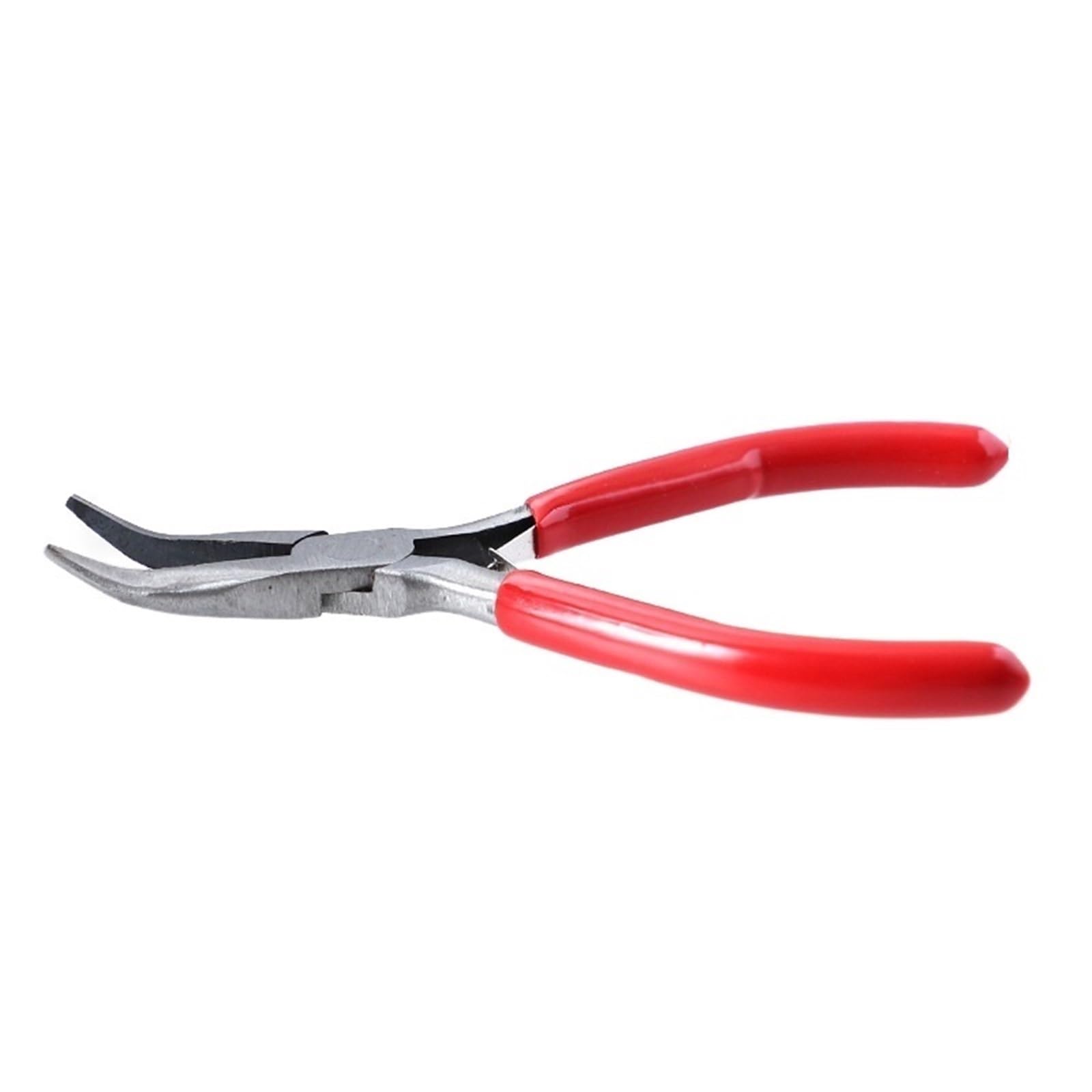 Jingyan Red Pliers Clamp Angle Jaw Tongs Adjustable Jewelry Pliers Clamping Wire Nylon Pincers(Red)