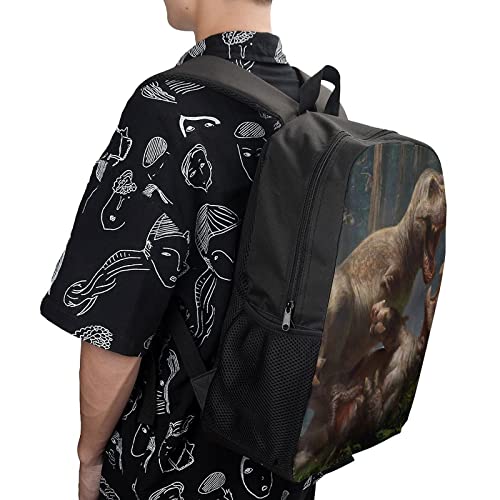 Sac à dos scolaire dinosaure pour garçons et filles de 17 pouces