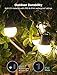 Govee Smart Outdoor String Lights 2, 48ft Outdoor Lights with Dimmable Warm White LED Bulbs, 47 Scene Modes for Patio, Backyard, Balcony, IP65 Waterproof, Works with Alexa, App Control