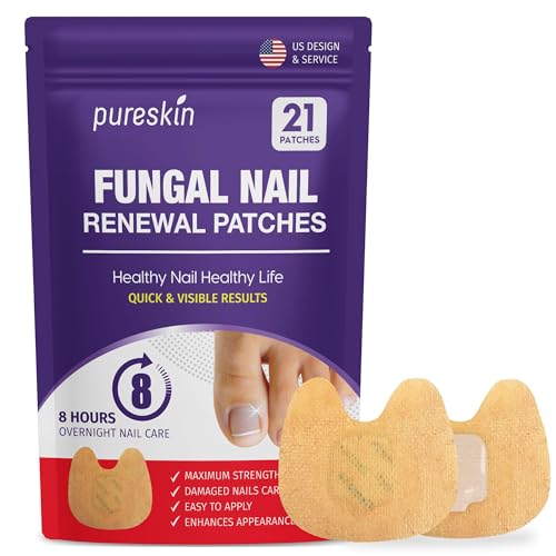 Extra Strength Toenail Fungus Treatment Patches: Nail Fungus Treatment for Toenail Fingernails - Nighttime Fungal Nail Patches Fungal Nail Repair - 21 patches