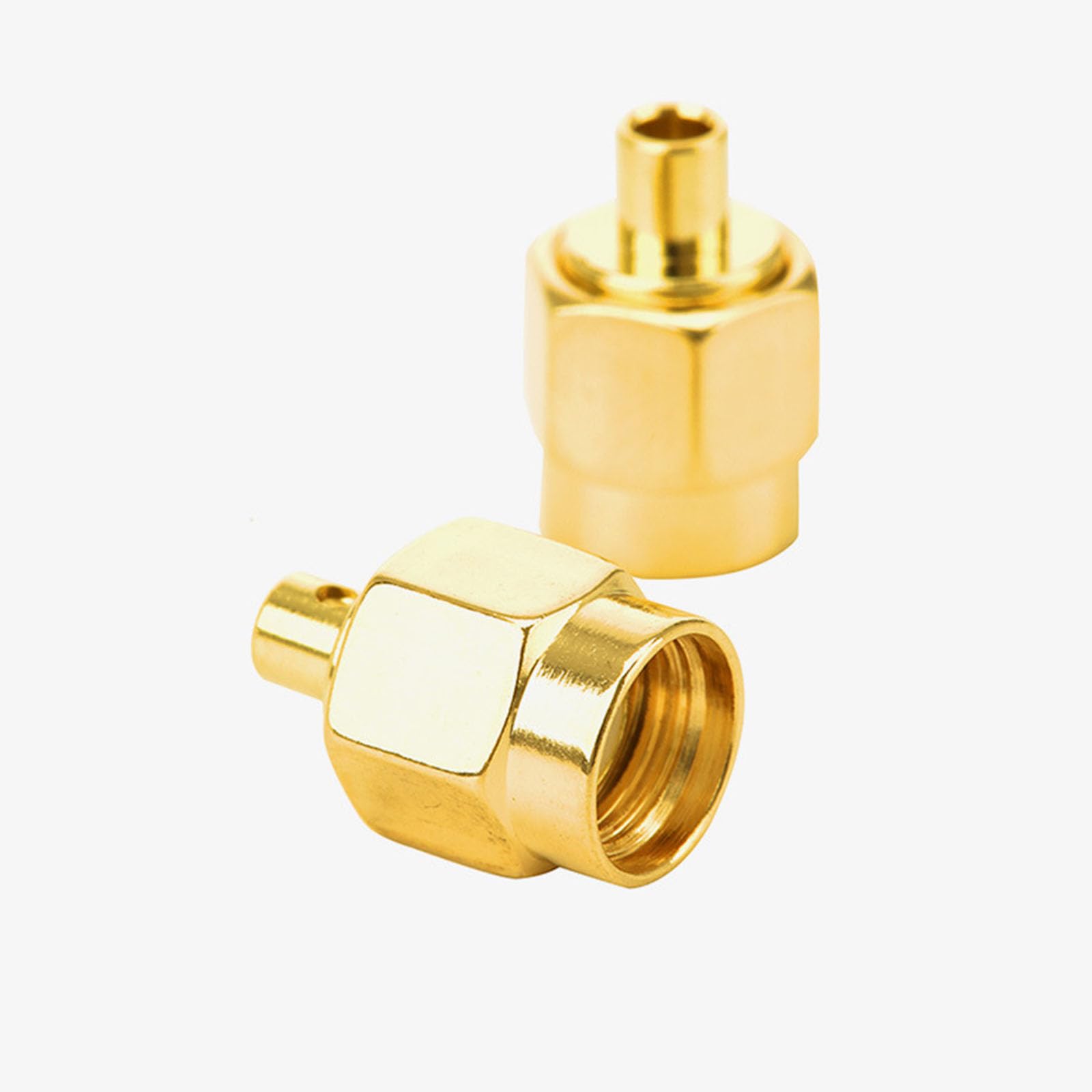 50 conectores de soldadura de cobre macho, terminación de 50 ohmios para cable coaxial semirrígido RG402/RG141
