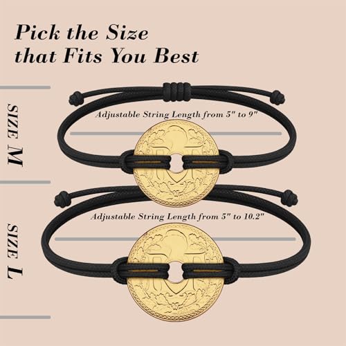 Image of HOBBY OF KINGS Good Luck Coin Bracelet | 18k Gold Plated Wristband | Handmade Jewelry for Collectors and History Lovers
