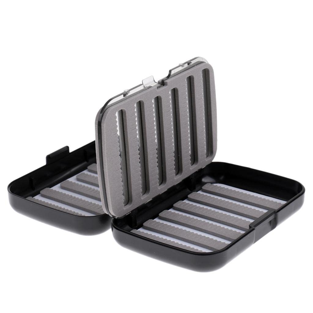 Sharplace Double Side Waterproof Foam Insert Fly Fishing Baits Hooks Storage Case Box, Model B, 4.9x3.5x1.3inch
