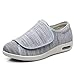 MLLM Scarpe per diabetici,Vecchio più Scarpe gonfie e grasse, Adesivi magici Possono Regolare Le Scarpe di reclutamento-Grigio Chiaro_44,Scarpa Ortopedica Scarpe Diabetiche