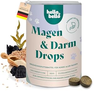 HELLOBELLO Magen & Darm Drops für Hunde 350g