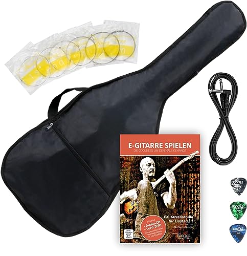 Rocktile Pro ST60-BK Guitare électrique Black avec accessoires - Les Beatles, Paul McCartney, John Lennon, RIngo Starr, George Harrison Rocktile Pro ST60-BK Guitare électrique Black avec accessoires – Image 8
