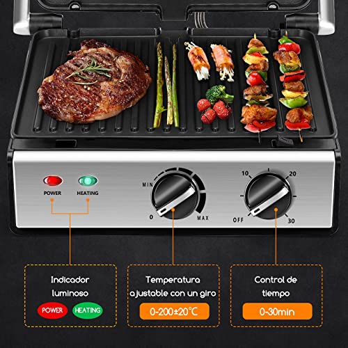 Plancha Grill Aigostar Max 30 HIX - Grill, parrilla, panini, sándwich