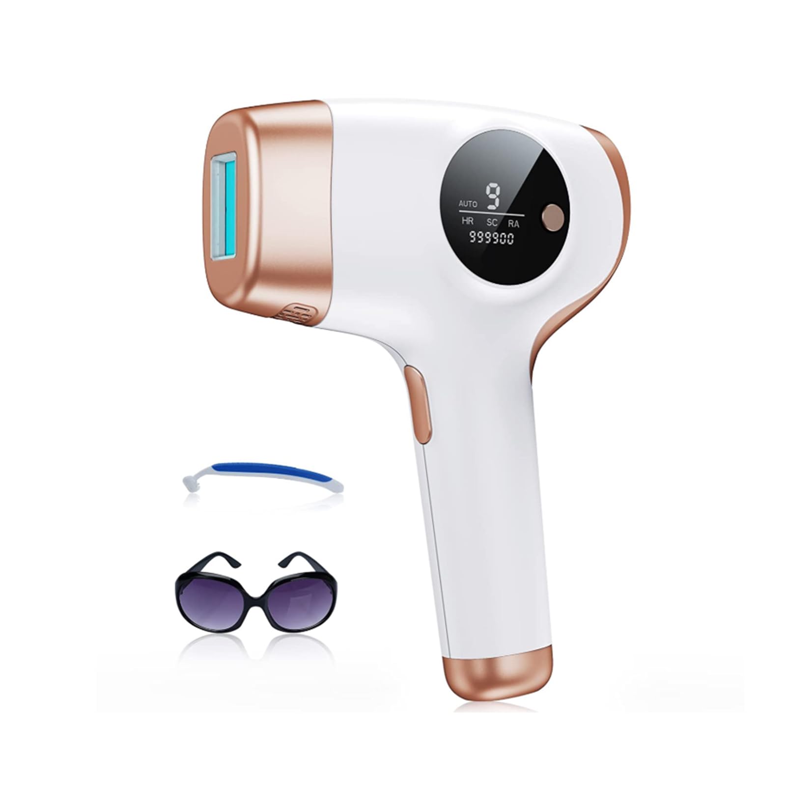 IPL -Laser - Geräte Haarentfernungs für Frauen und Männer, 9 Energieniveaus, 999.000 Blitze, zu Hause sicher für Gesicht, Körper, Bikini & Back