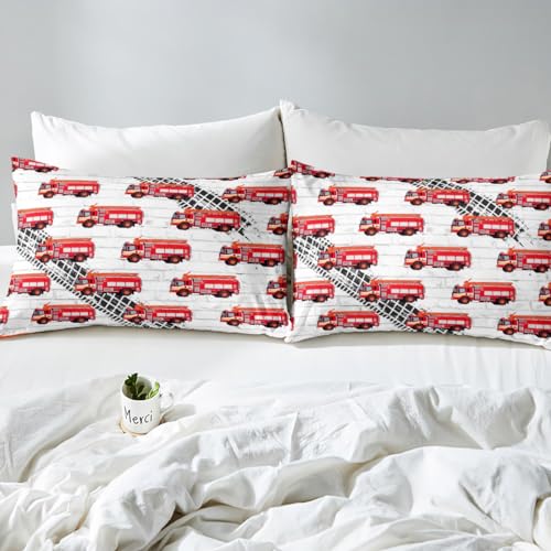 Housse de couette camion de pompier en microfibre douce facile à repasser - 6