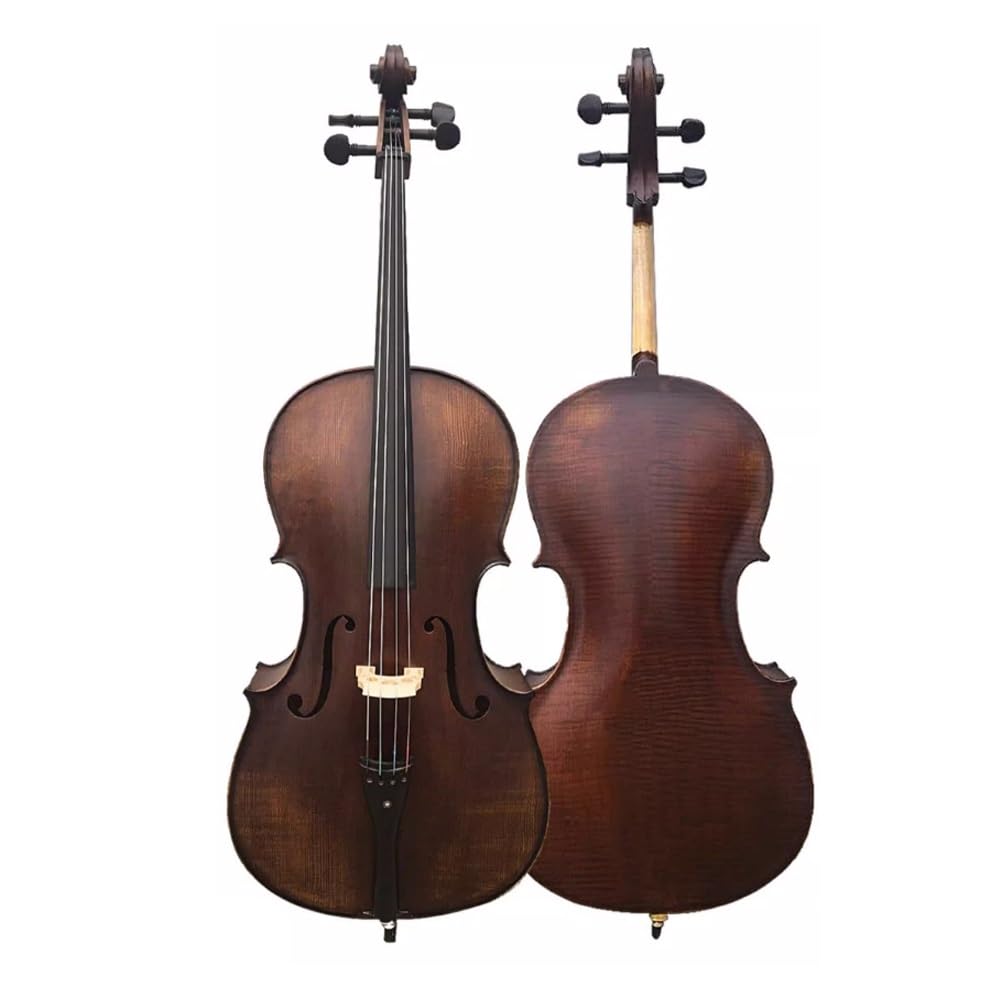 Violonchelo de Estudiante, Violonchelo de Madera Maciza Hecho a Mano, Parte Superior de Madera de Abeto, Kit de Violonchelo de tamaño Completo, Escenario Profesional (Size : 1/8)