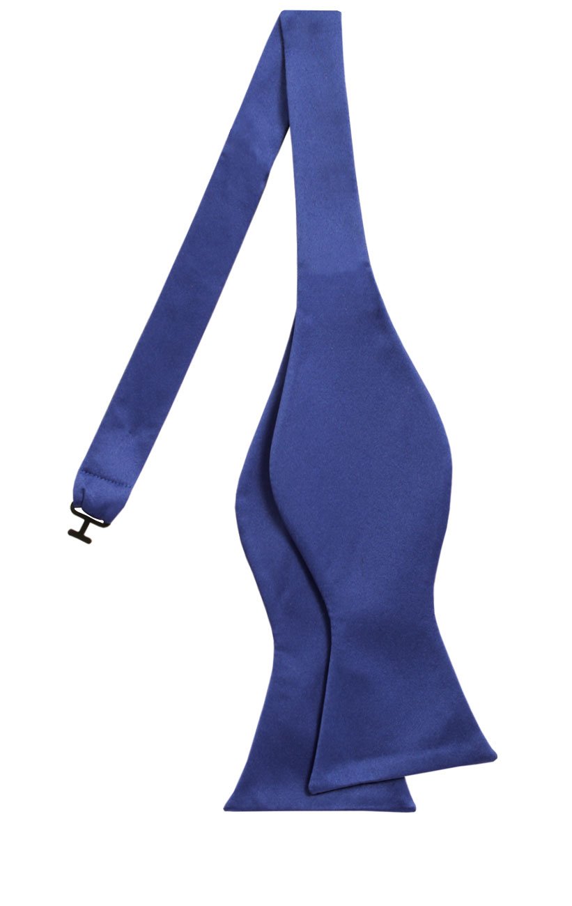 Dobell Mens Royal Blue Bow Tie Self-Tie
