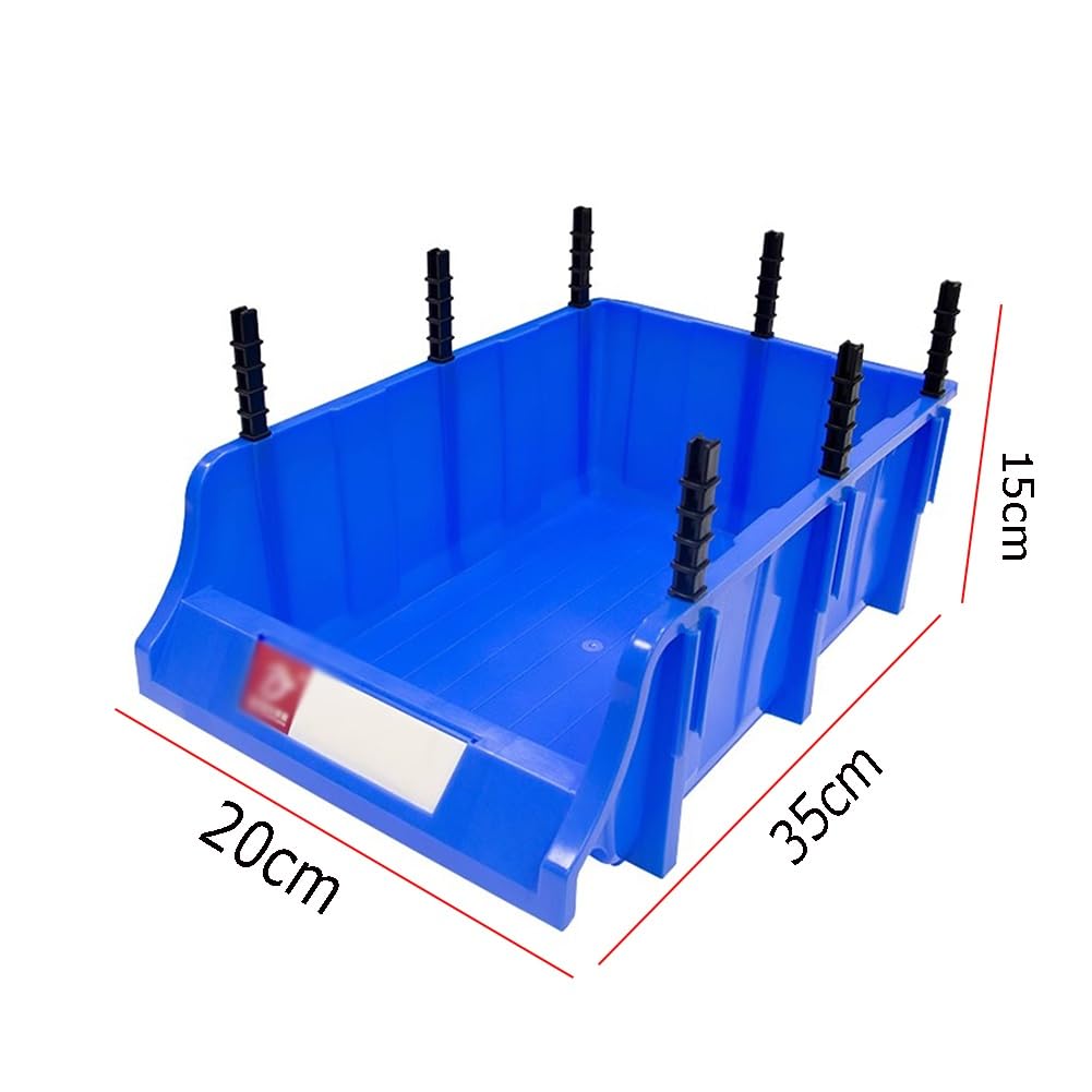 GRRICEPL Cochera Compartimientos De Almacenaje, Estante De Piezas, De Pie Compartimientos De Almacenaje, para Fácil Garaje Organización De Herramientas, Piezas, Hardware (Color : Azul, Tamaño : 3PCS)