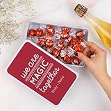 Wanapix | Boîte de Chocolats Personnalisée avec Nom | 22 Chocolats | Coffret Chocolat | Idee Cadeaux Saint-Valentin | 19,5x13,5x5 cm | Les amoureux
