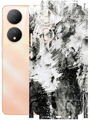 Image of AtOdds - Full Body Back Screen Guard Protector Film - Lamination Wrap Skin Sticker Compatible with VIVO Y100A | Scratchproof Matte Finish (Messed)