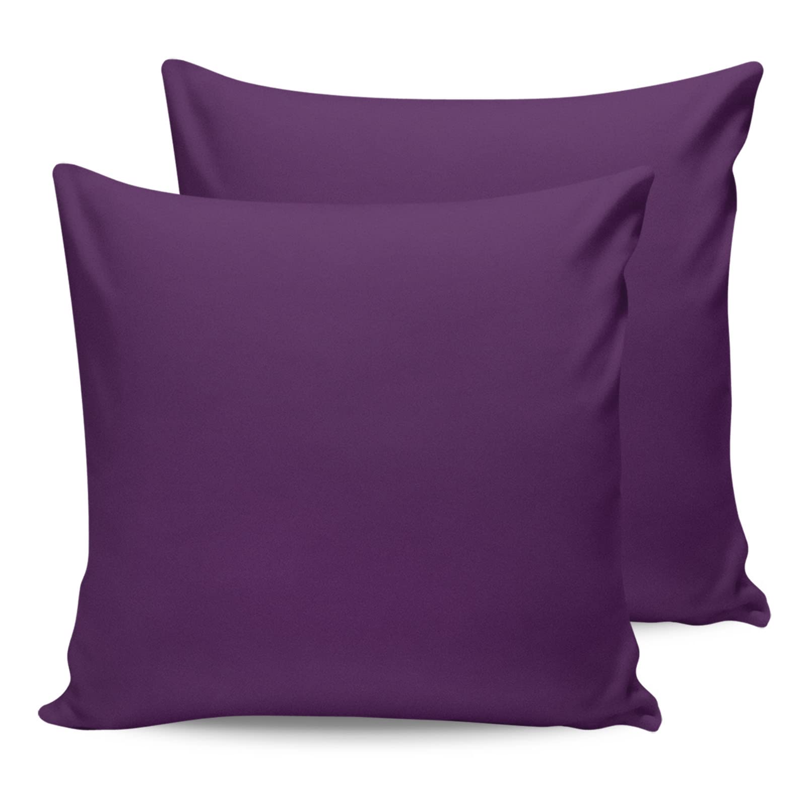 Home L6 Outdoor Waterproof Throw Pillow Covers Set of 2 Solid Purple Color Pillowcases 20x20 Inches Purple Patio Decorative Pillows Cushion Case Patio