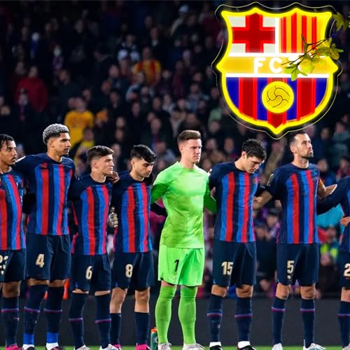 Image of AHlove Soccer Team Neon Sign for Wall Art Decor,LED Neon Lights for Bedroom、Man Cave,Birthday、Christmas Gifts for Teens Boys
