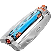 Turbo Oszillierender Rasensprenger - 16 Düsen, 4 Bewässerungsmodi Für Garten