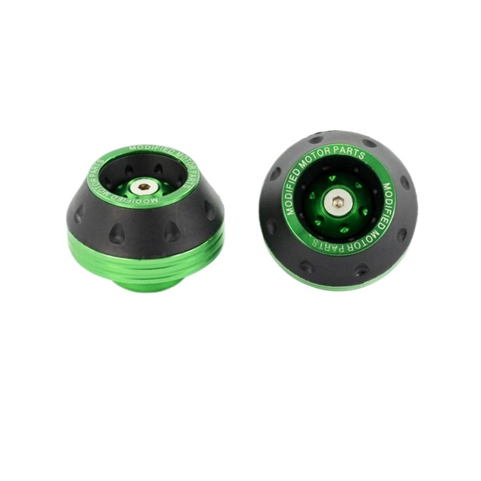 Almohadilla Protectora Universal for Ruedas de Motocicleta, Protectores contra choques, Deslizadores de Horquilla Delantera de aleación for Motocross(2Pcs Green)