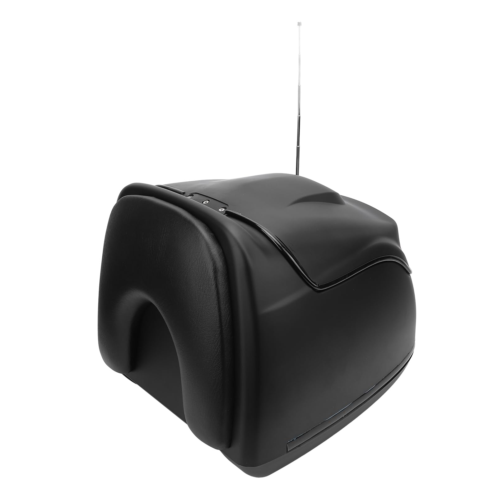 KIMISS Kufer Motocyklowy w Stylu Retro Woda o Wysokiej Wytrzymałości i Dużej Pojemności Skrzynia Bagażnika Skuter Elektryczny 38L (BLACK)
