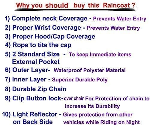 Image of La' exclusivite Fayoria Unisex Reversible Waterproof Raincoat for Men