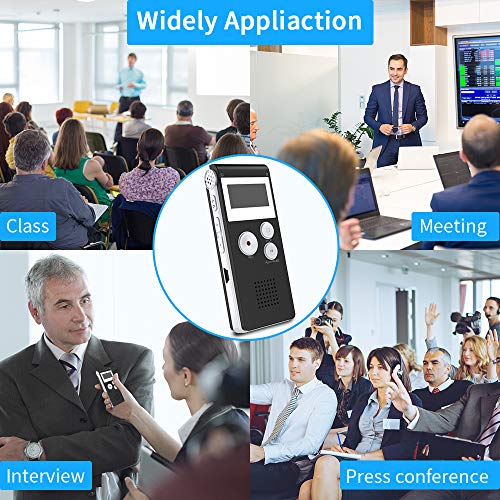 MonoDeal Registratore Vocale Portabile,8GB