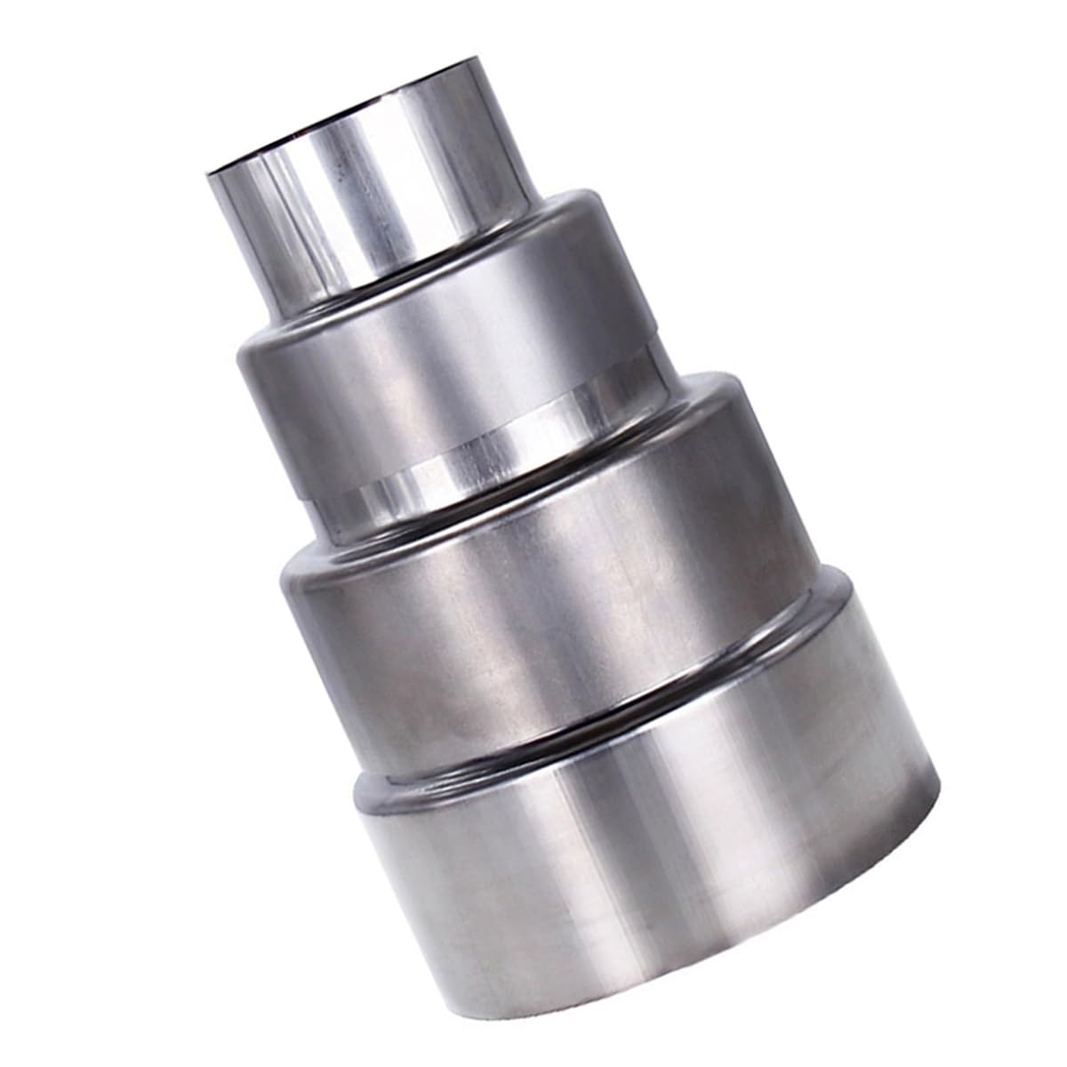 Yuahdbo One Color Stove Pipe Reducer Flue Connector, Stainless Steel Chimney Flue Liner Reducer Chimney Adaptor Stove Pipe For Wood Burning Stove Fireplaces 1Pcs(11Cm~6Cm)