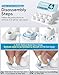 TNSNK [4 Pairs] Replacement Ear Tips for Airpods Pro 1st /2nd (2019/2022/2023) with Noise Reduction Hole,Built-in dust Guard Screen Silicone Ear Tips - 4 Sizes(XS/S/M/L),White