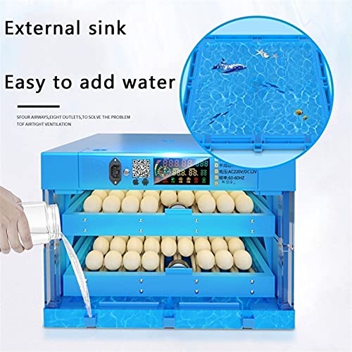 Eier Inkubator Automatisch Automatischer Eierbrutschrank für 320 Eier Universal Feuchtigkeitsfest Energiesparend… – Bild 8