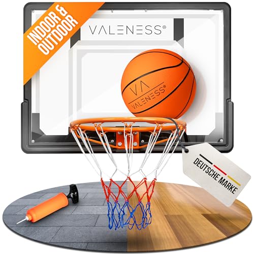 VALENESS® Basketballkorb Indoor/Outdoor - Stabiler Basketballkorb für...