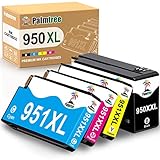 Palmtree Compatible Ink Cartridge Replacement for HP 950 951 951XL 950XL XL for OfficeJet Pro 8600 8610 8620 8625 8630 8615 8100 8640 8660 251dw 271dw 276dw Printer (1 Black 1 Magenta 1 Cyan 1 Yellow)