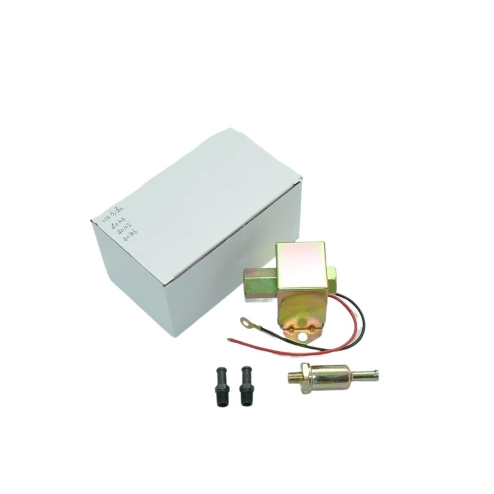 Pompe Essence Pour 40104 40105 40106 P502 Carburateur Diesel Essence 12V Facette Rouge Haut Carré Pompe À Carburant Électrique Basse Pression Externe