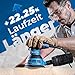 DongCheng Exzenterschleifer 300W, 125mm Schleifmaschine, 6 Geschwindigkeiten, 4,000-12,000 U/min mit Staubfangbehälter und 10 Schleifpapier, ideal für Holzbearbeitungsprojekte und Heimwerkerarbeiten