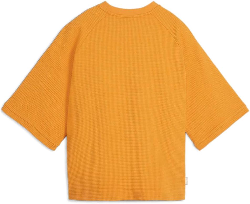 PUMA Womens Infuse Relaxed Crew Neck Short Sleeve Casual Tops Casual - Brown