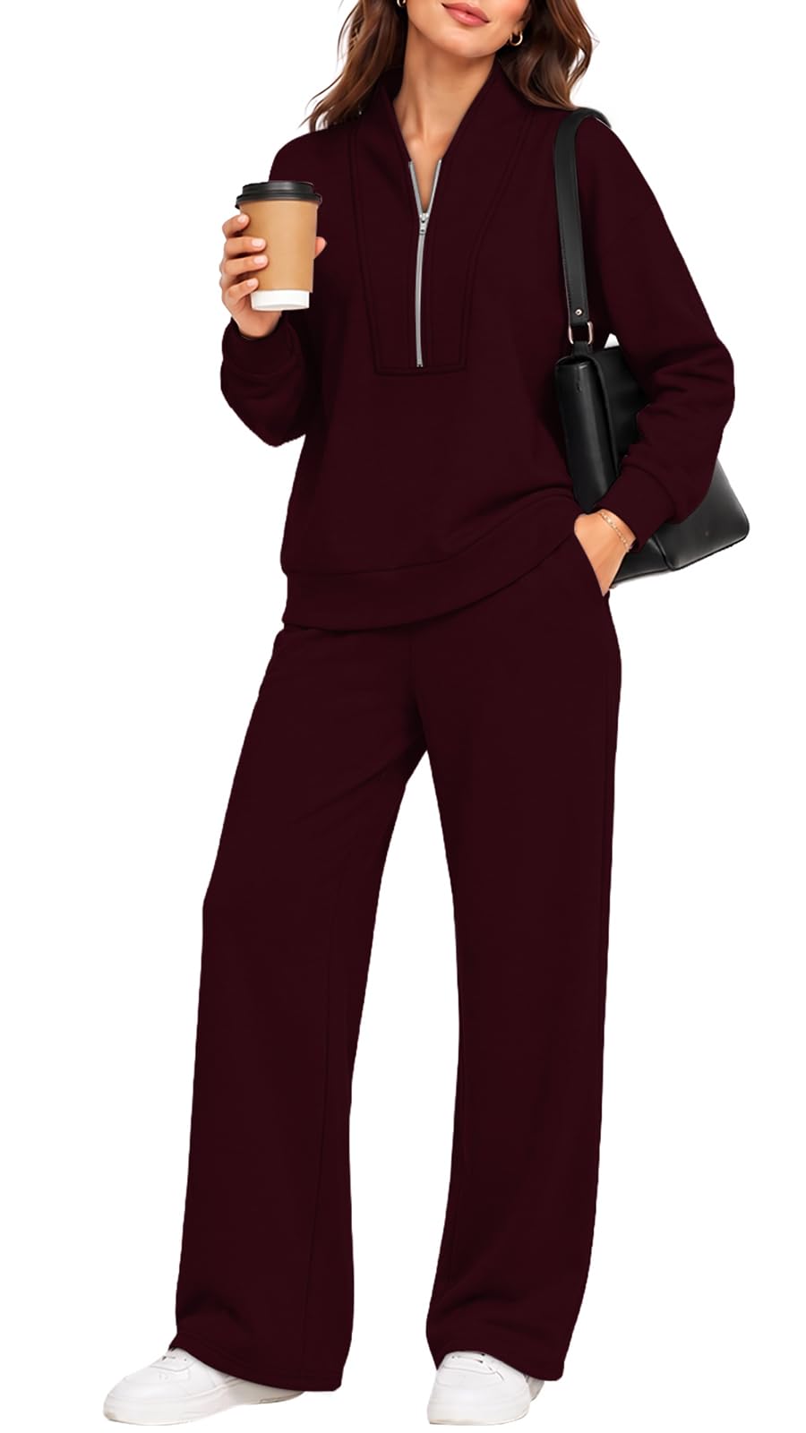 WIHOLL Womens 2 Piece Outfits Fall Clothes Tracksuit Sets Matching Sets